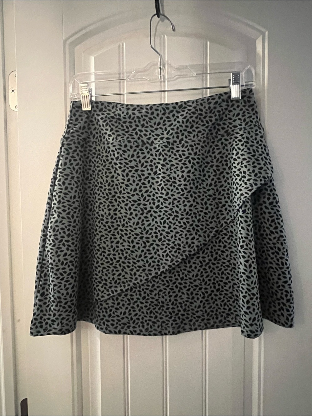 Eddie Bauer Gray Printed Circle Skirt